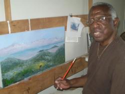 Leo Carty in his studio.